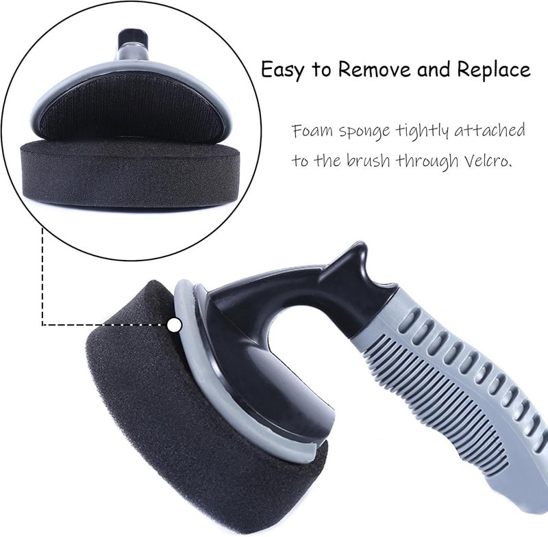 Szehap Tire Shine Applicator, 2 Pack Tire Dressing Applicator Pad - Image 4